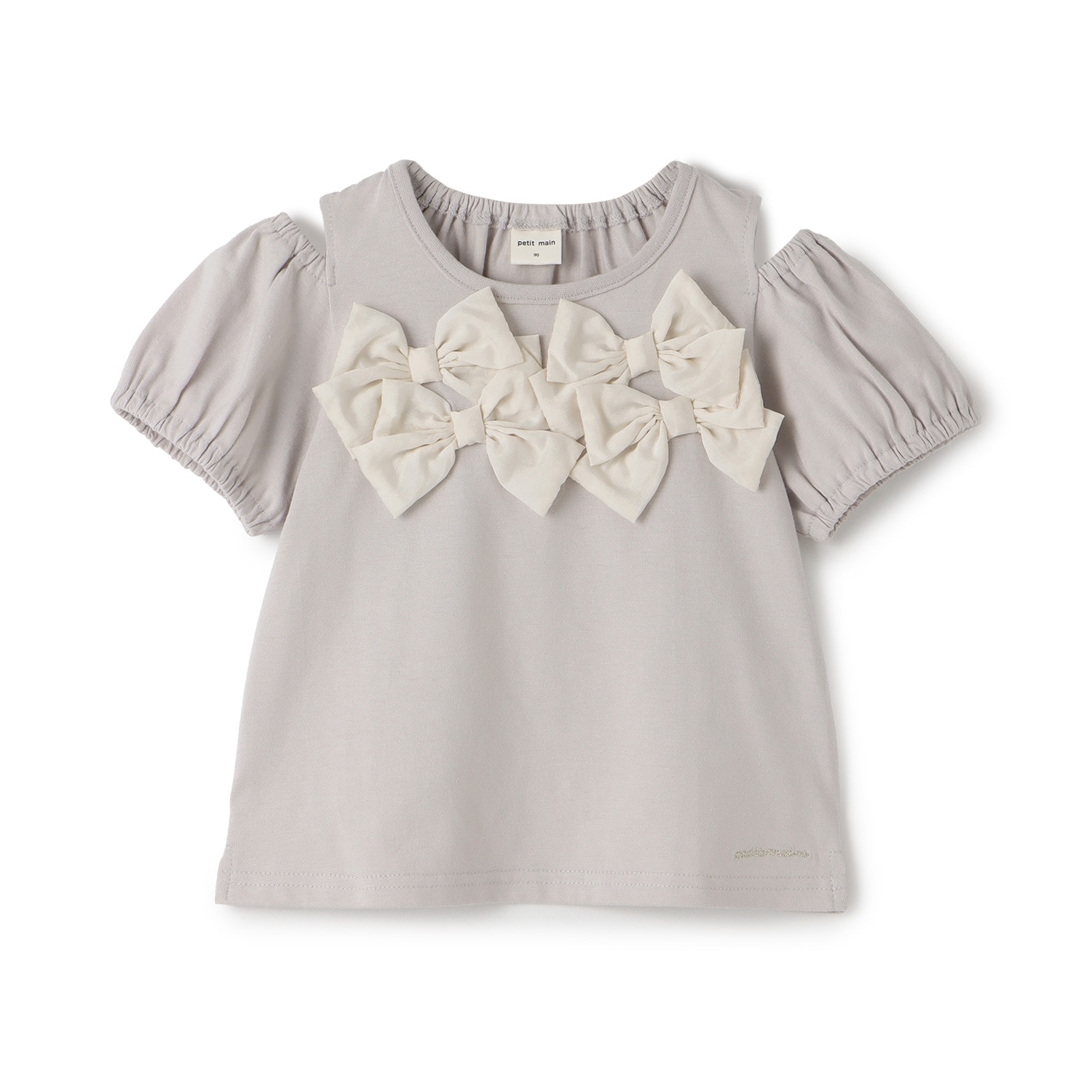 リボンオフショルTシャツ
