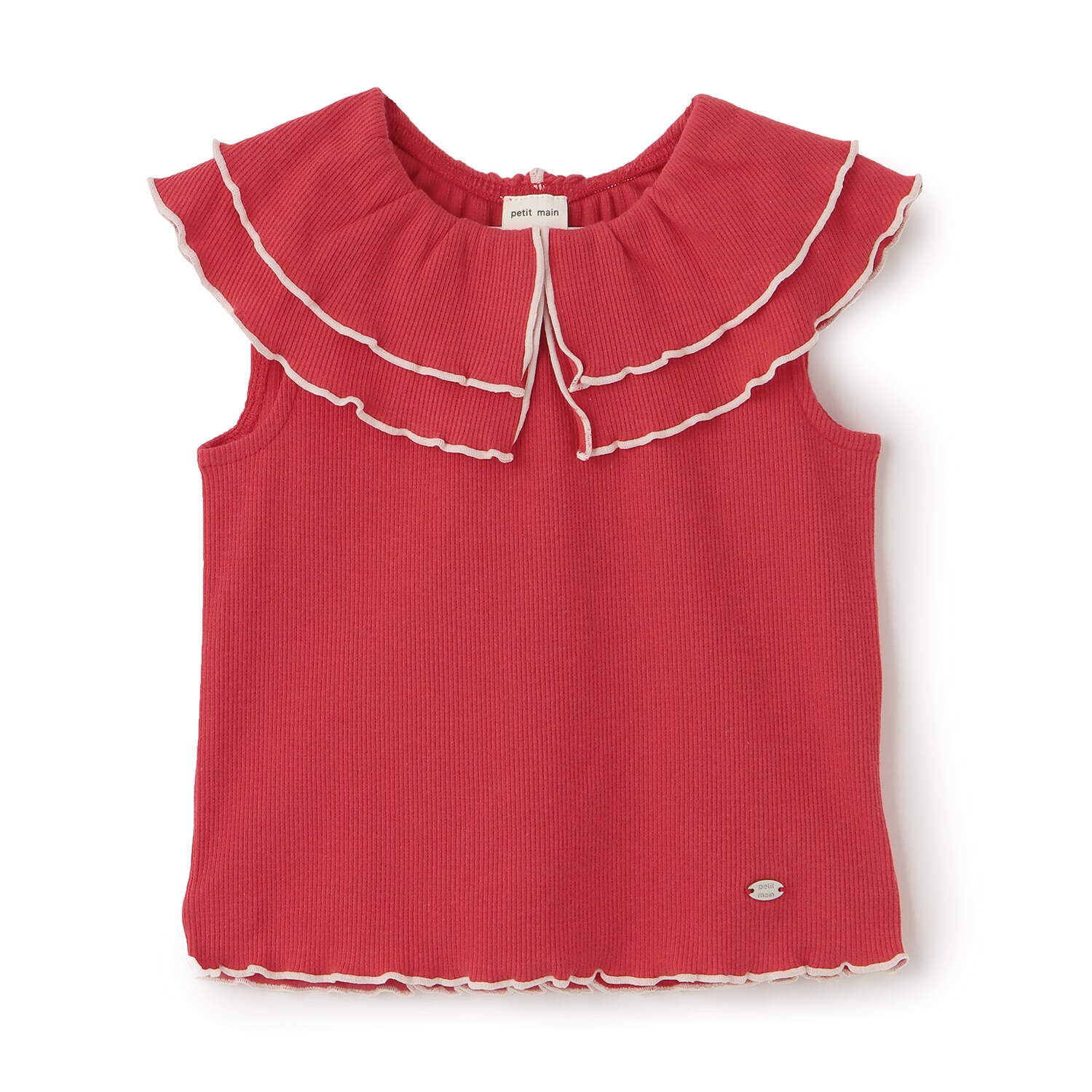 【接触冷感/リンク】メロー衿Tシャツ