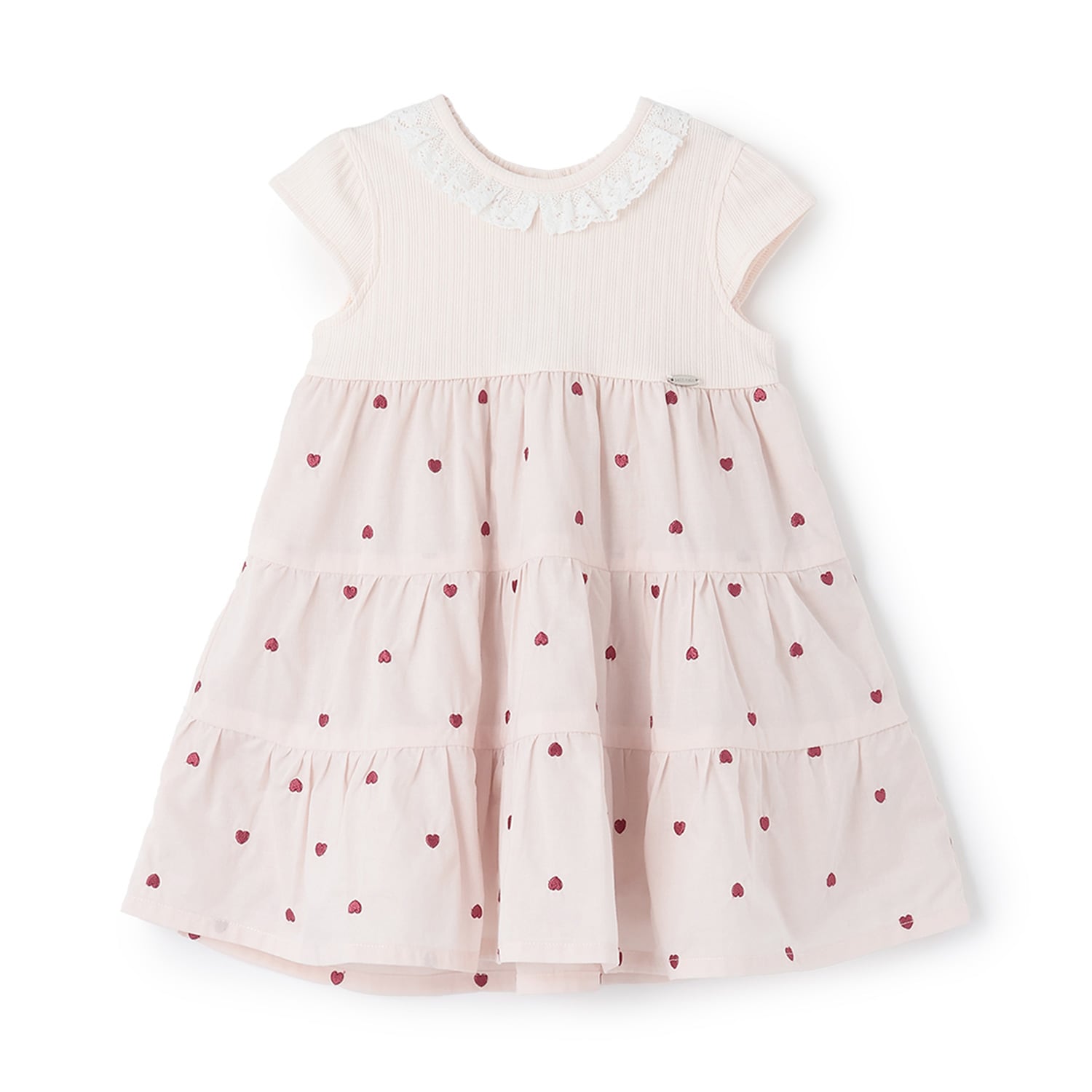 【リンク】ハート刺しゅうドッキングワンピース