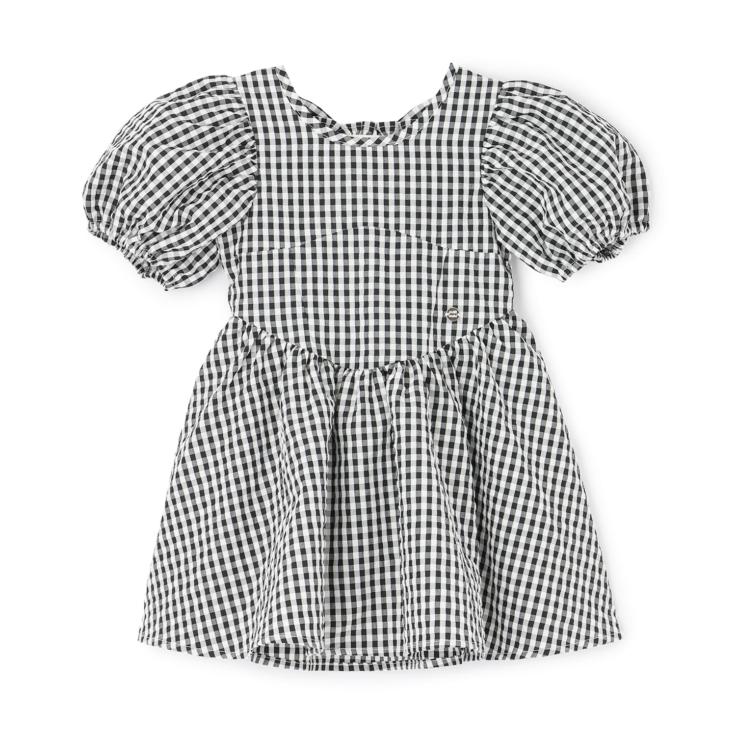 【リンク】袖パフペプラムワンピース