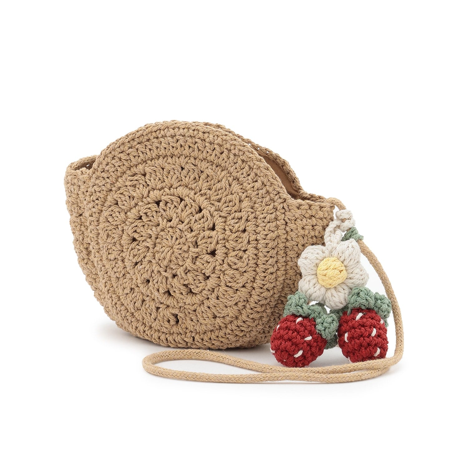 編みモチーフポシェット