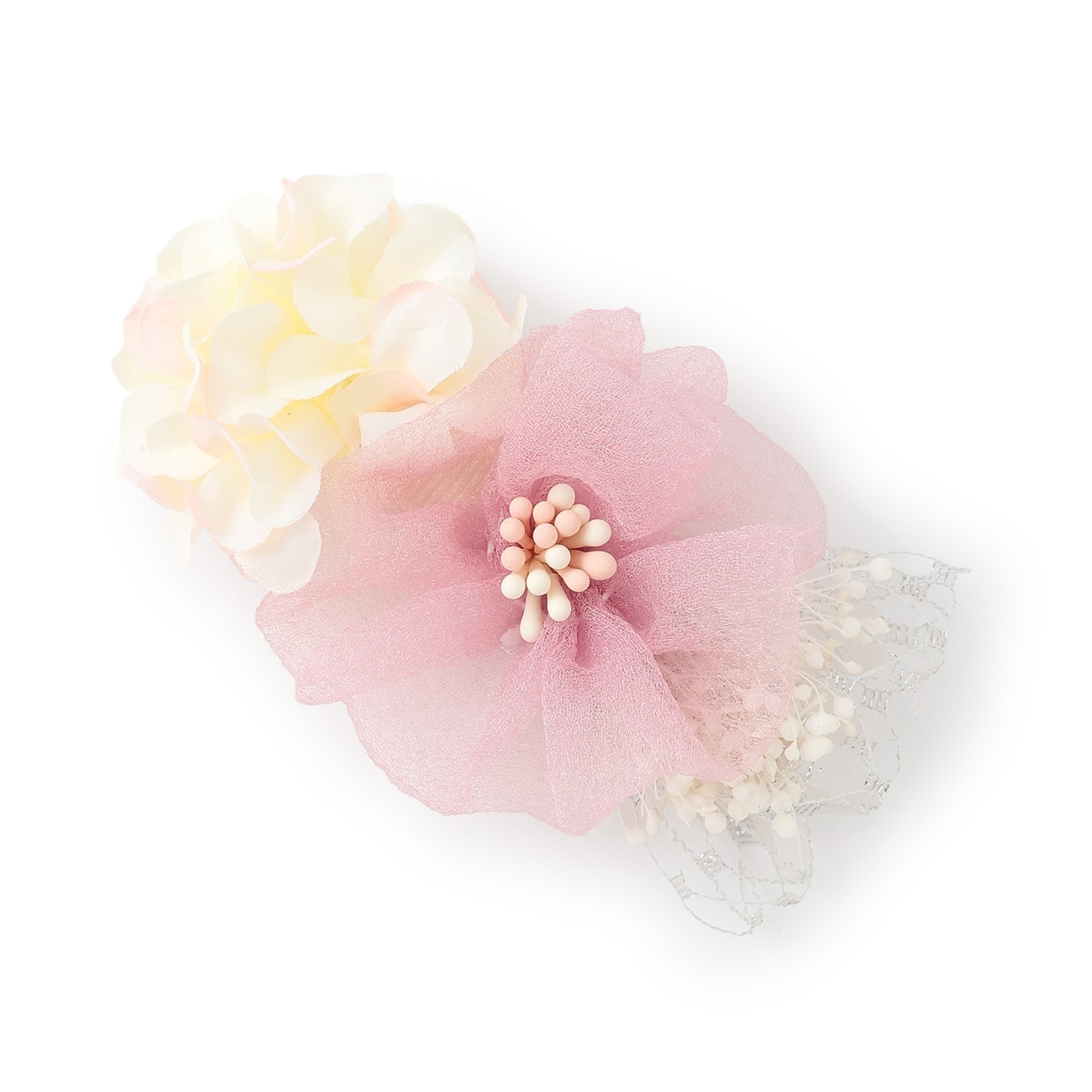お花ヘアクリップ