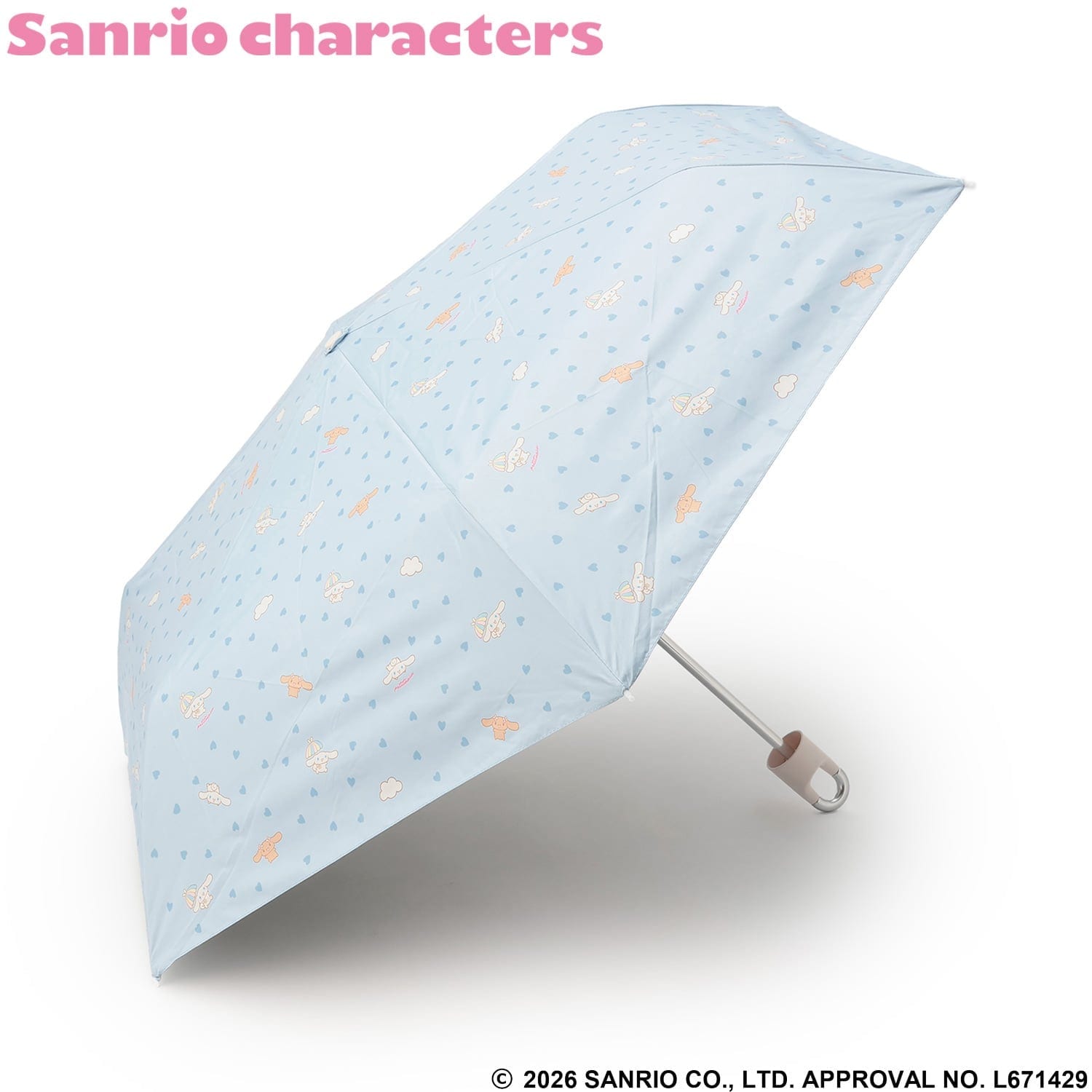 【サンリオキャラクターズ】晴雨兼用折り畳み傘