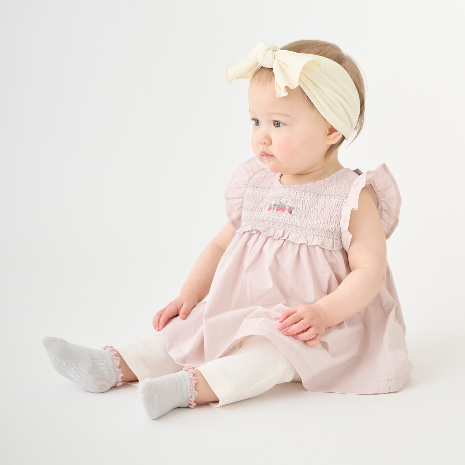 【リンク】いちご刺しゅうOPロンパース