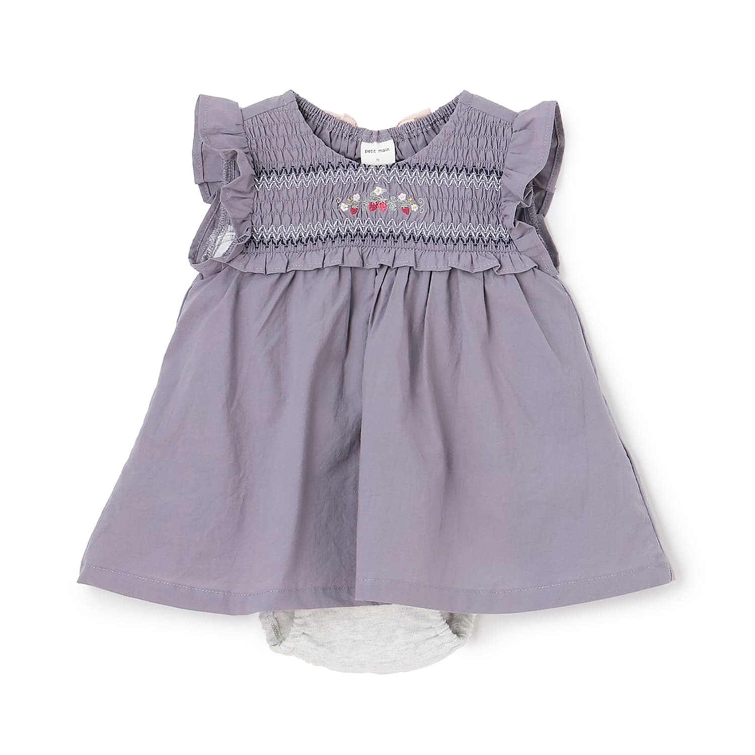 【リンク】いちご刺しゅうOPロンパース