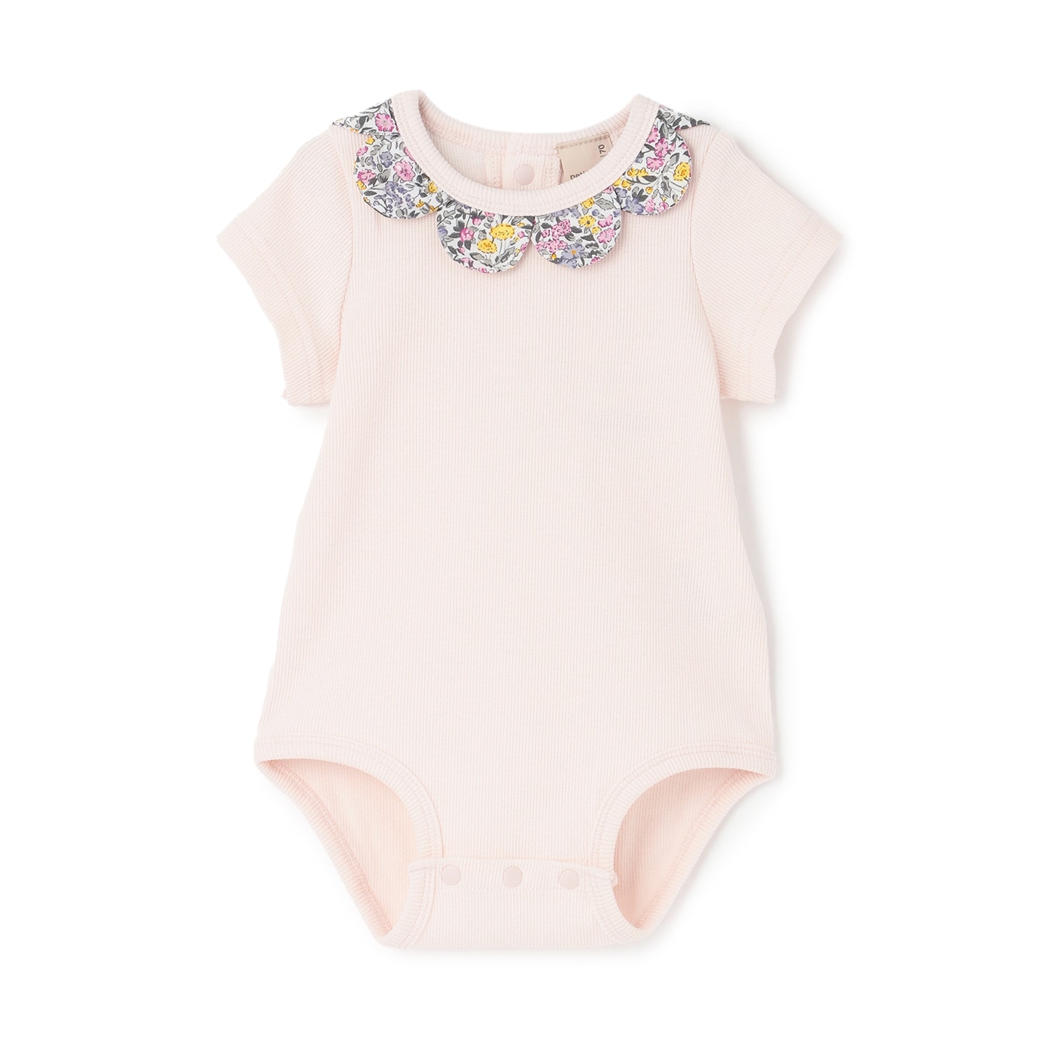 半袖スカラップロンパース