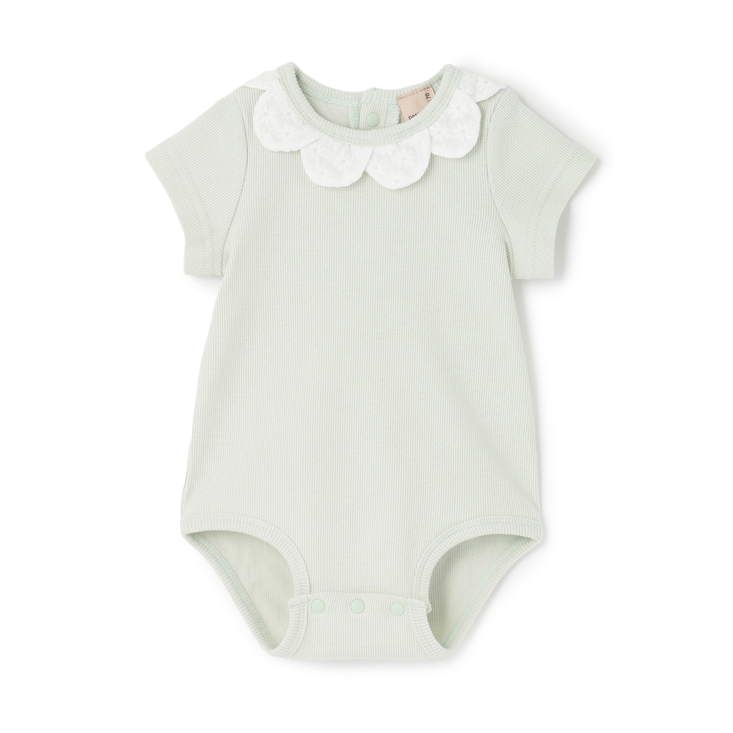 半袖スカラップロンパース