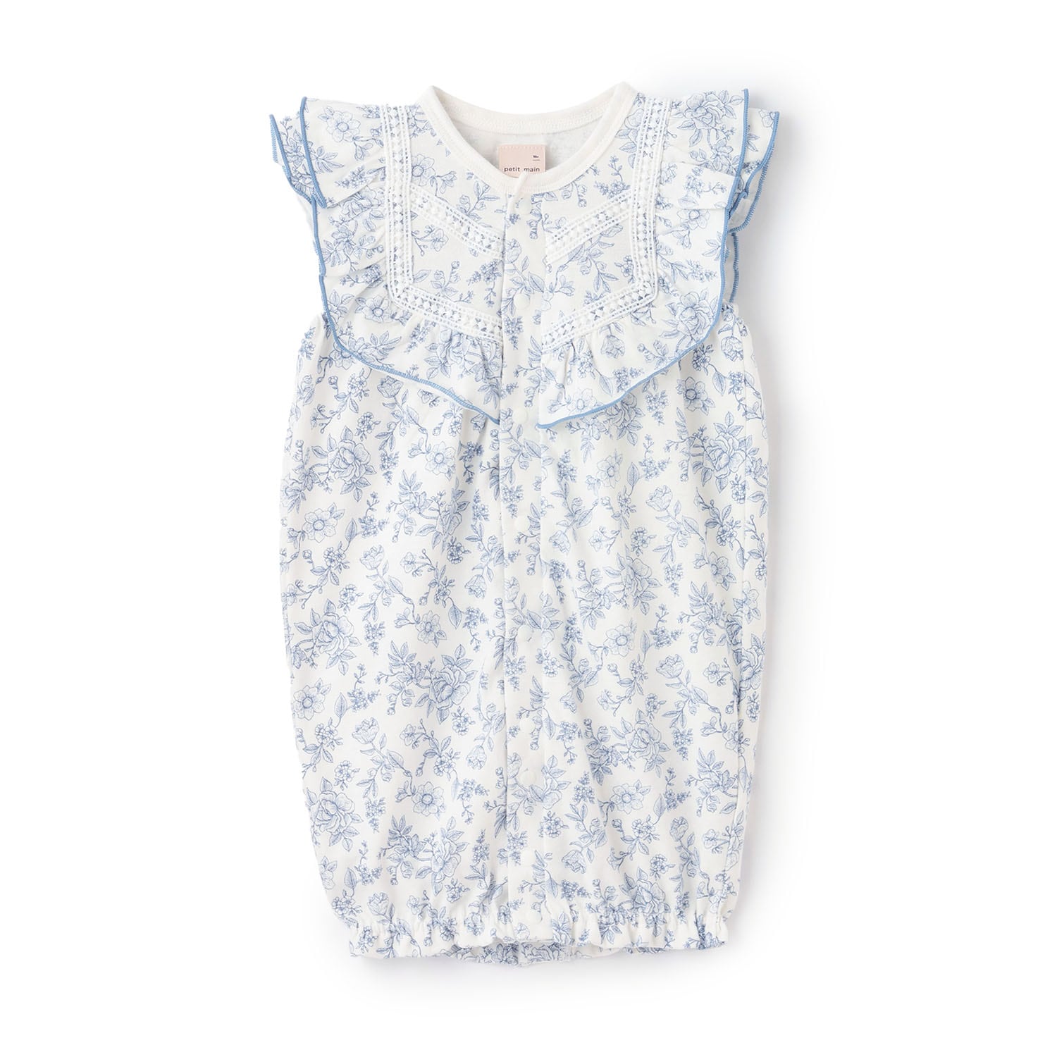 花柄フリル2wayオール