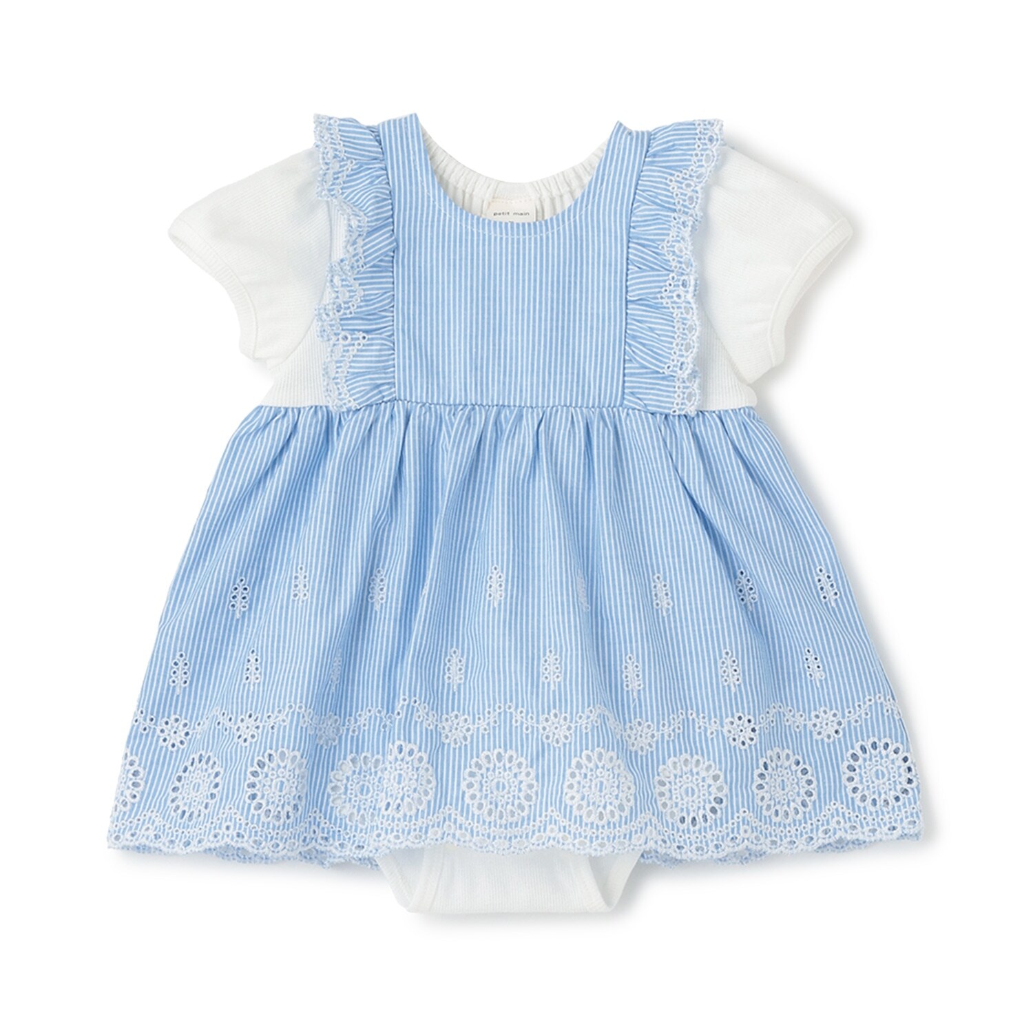 ショルダーフリルOPロンパース