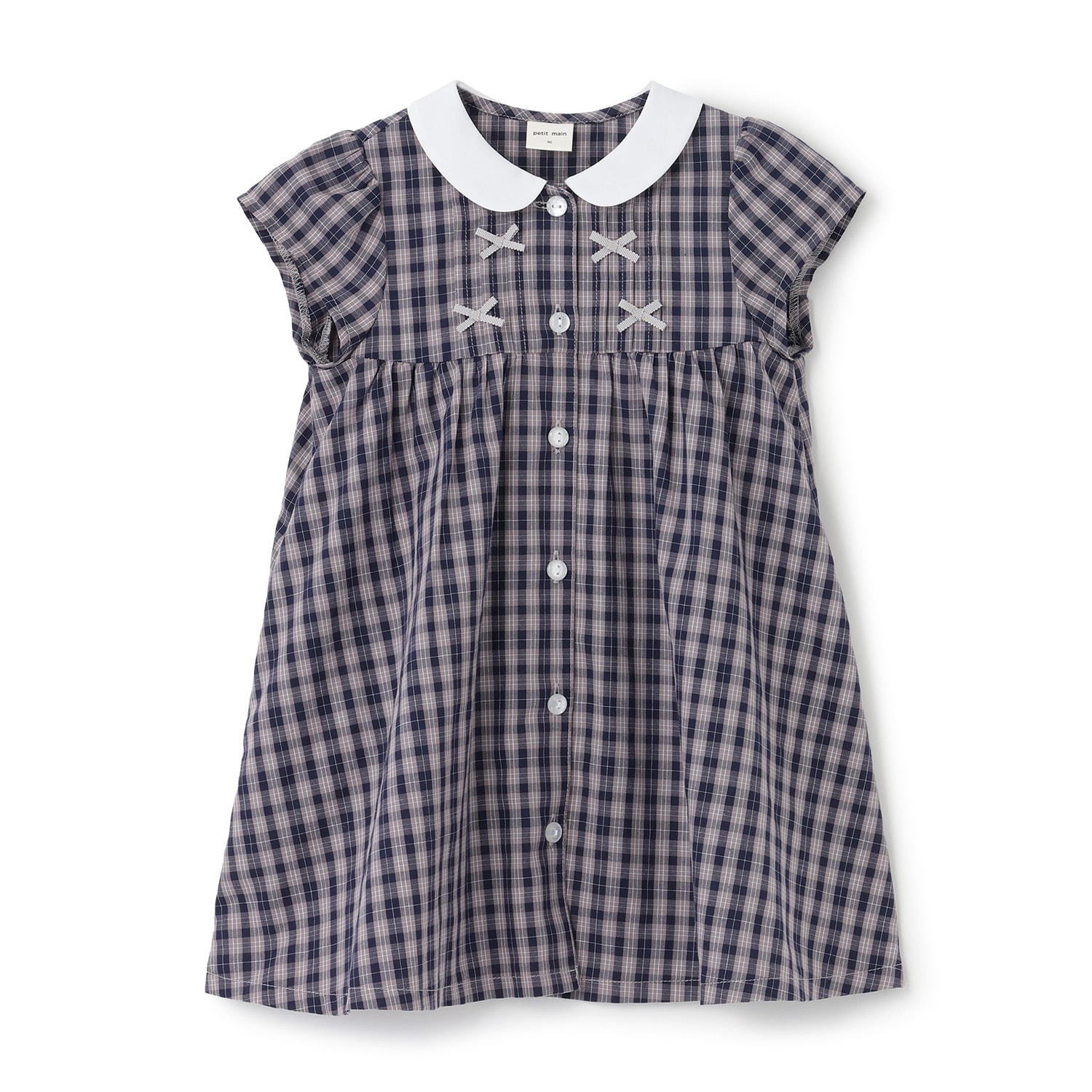 ちびリボンピンタックワンピース