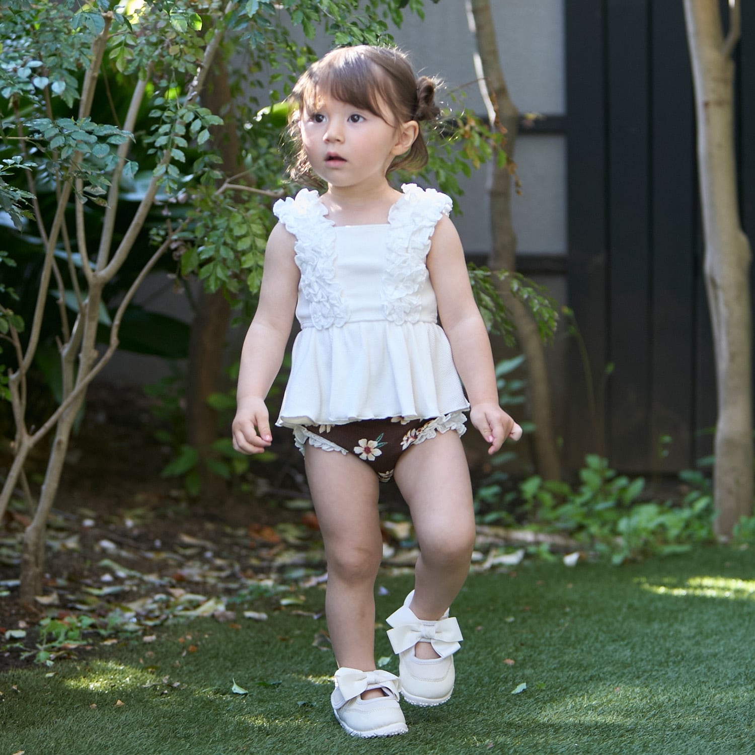 【SWIM】肩フリルタンキニ