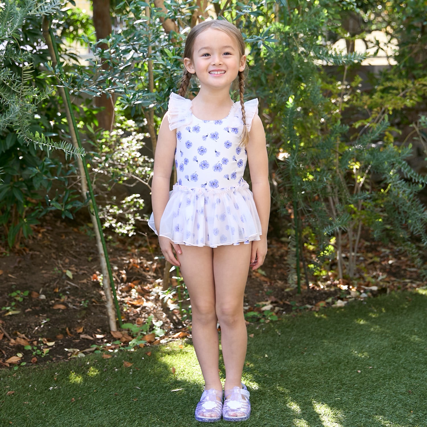 SWIM　チュールワンピース水着