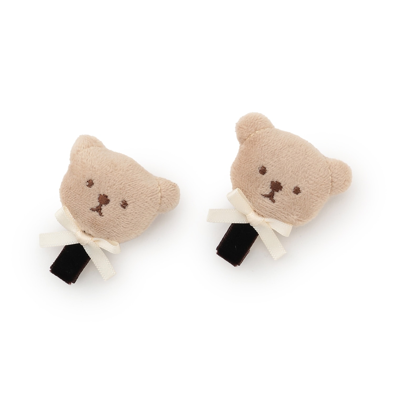 pupu tete ヘアクリップ2P(F モカ茶): キッズ - ナルミヤ オンライン