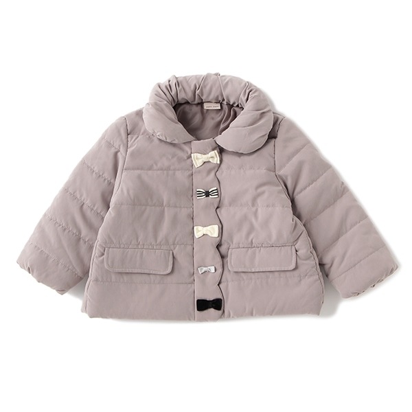 NARUMIYA ONLINE｜ナルミヤ オンラインの公式通販サイト中綿入りリボンジャケット(80 ピンク): キッズ