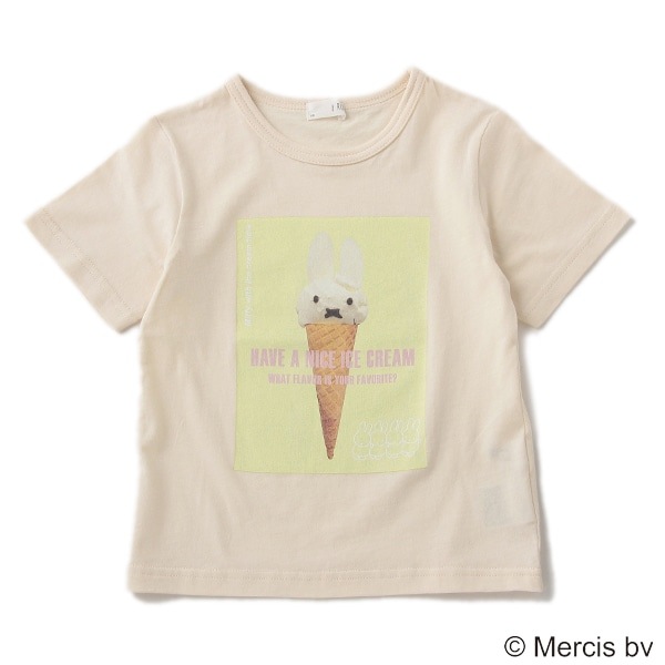 【ミッフィー】 アイスクリームお顔プリントTシャツ