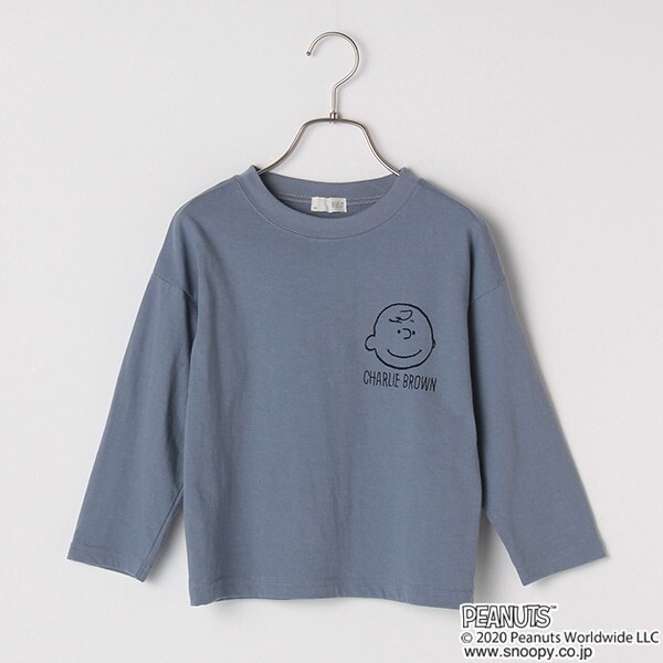 Narumiya Online ナルミヤ オンラインの公式通販サイト Peanutsコラボ チャーリー ブラウン4コマプリントビッグtシャツ 90 コゲ茶 キッズ