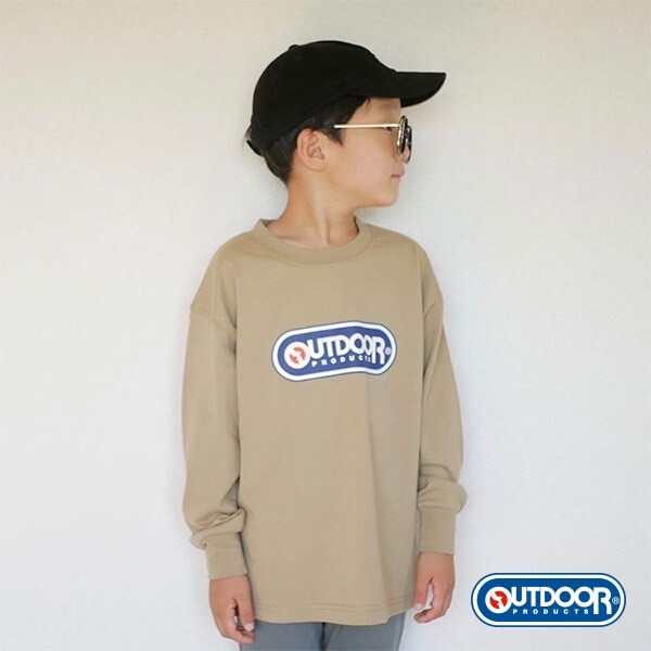 【OUTDOOR PRODUCTS】 ビッグロゴプリントTシャツ