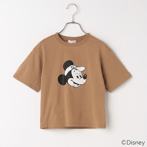 【DISNEY】ミッキーマウスデザインTシャツ（キャップ）