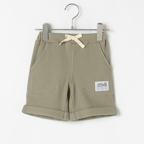4分丈ワッフルパンツ