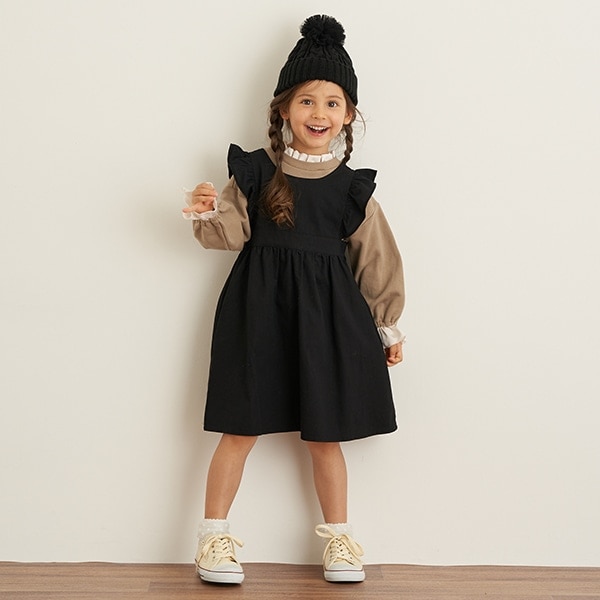 Narumiya Online ナルミヤ オンラインの公式通販サイトエプロンワンピース 90cm 黒 キッズ Narumiya Online ナルミヤ オンラインの公式通販サイトエプロンワンピース 90cm 黒 キッズ