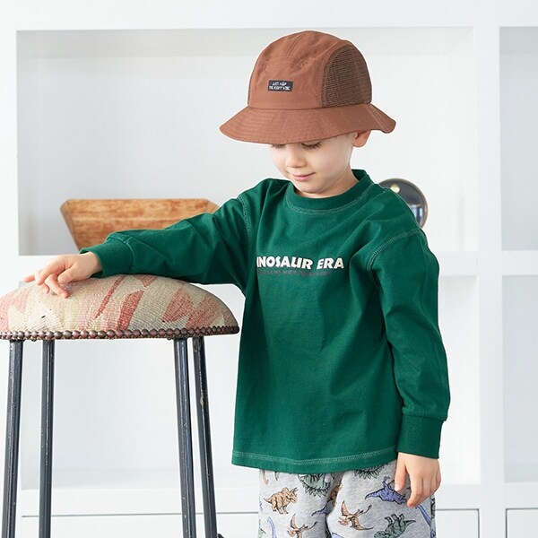 DINASAURバックプリント長袖Tシャツ