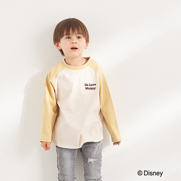 【DISNEY】MICKEY/ビッグラグランTシャツ