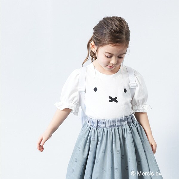 【MIFFY】MIFFYフェイスプリントパフTシャツ