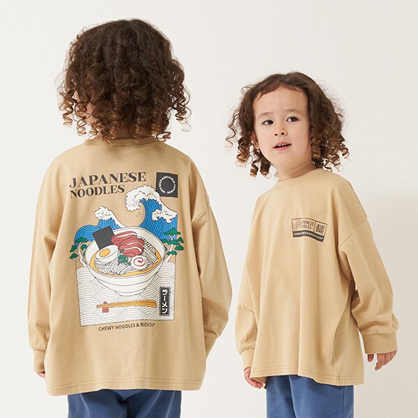 平成POPカラフル 長袖 ギャル×ねこ部長Tシャツ : ジャンブル