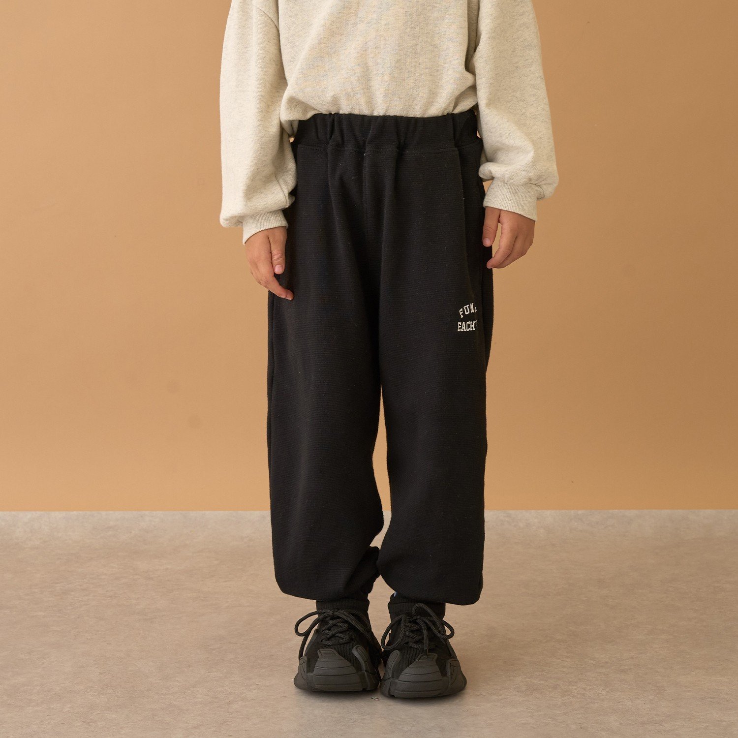 【ともパン】【裏起毛】イージーパンツ