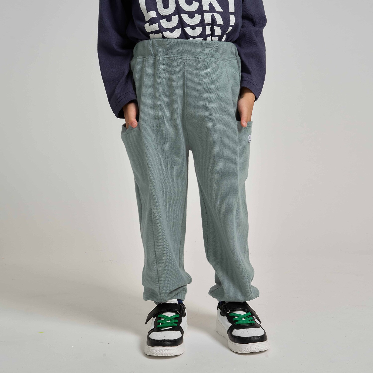 【ともパン】【防汚・速乾】サイドポケットイージーパンツ