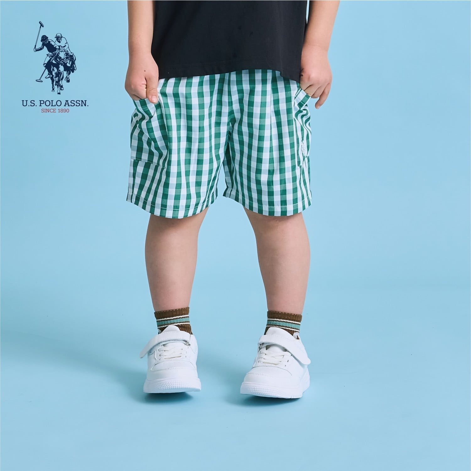 【U.S. POLO ASSN.】【セットアップ可】４分丈パンツ