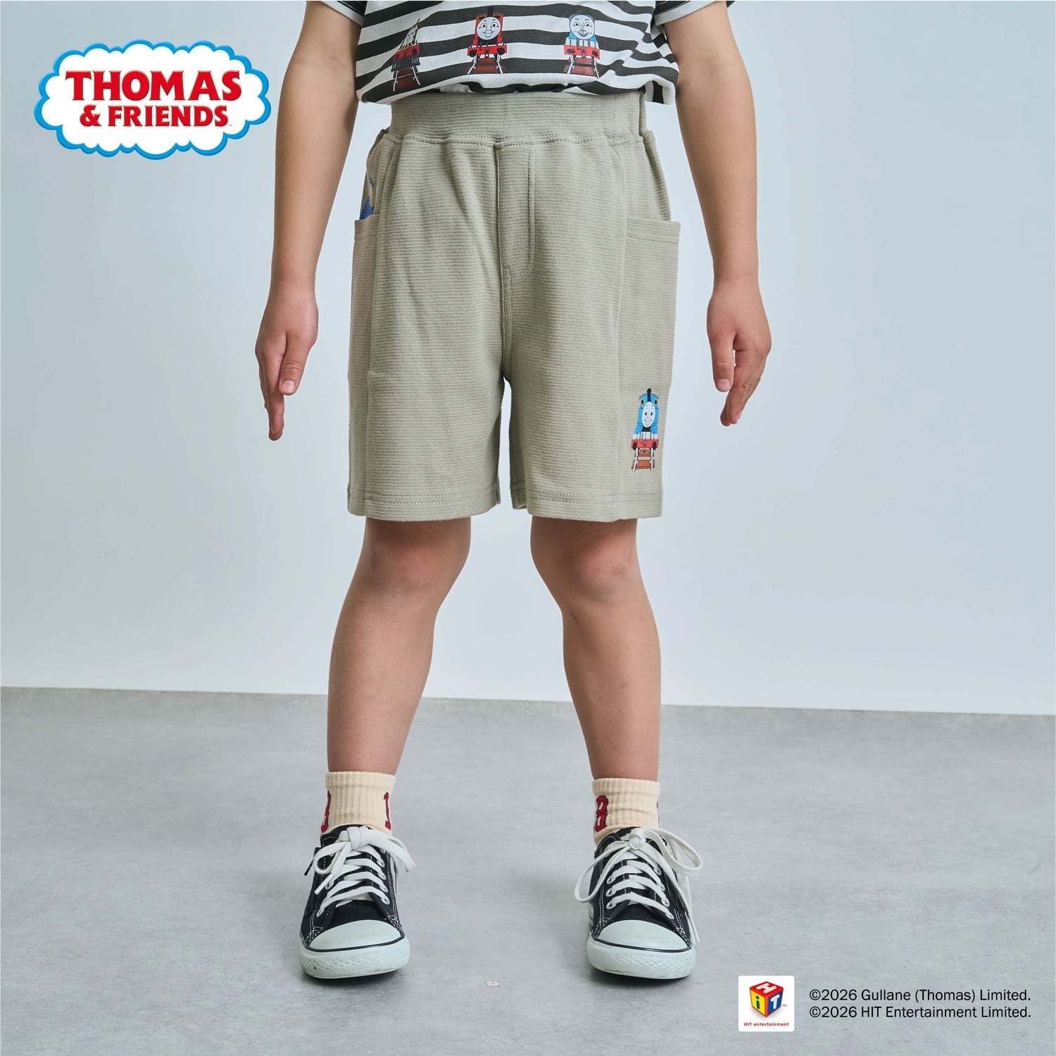 【3月13日発売予定】【きかんしゃトーマス】トーマスワンポイントハーフパンツ