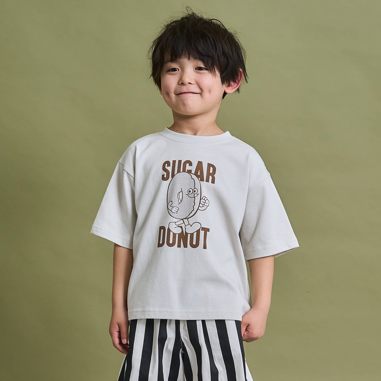 【防汚・速乾・型崩れしない】ジャンクフードアソートプリントTシャツ