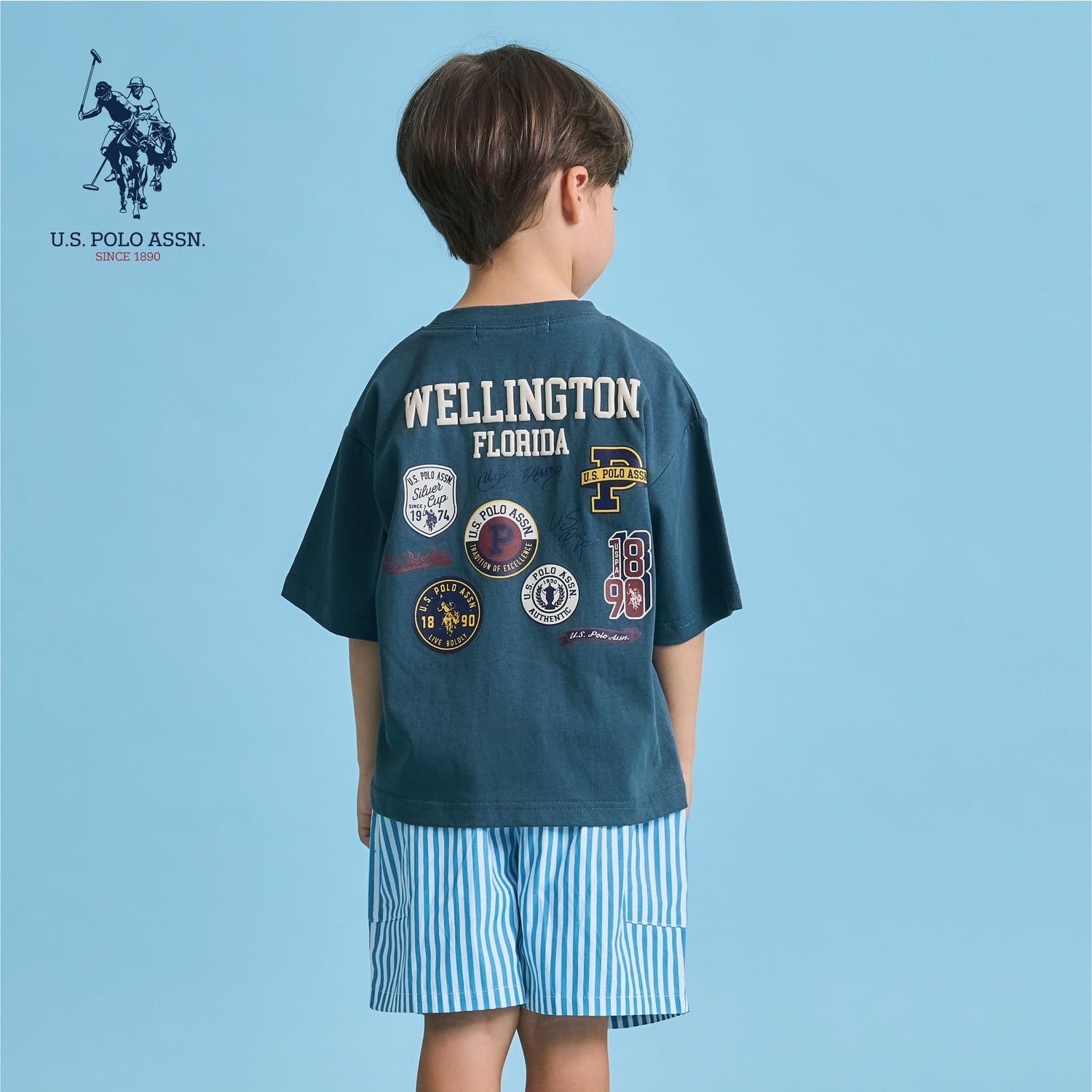 【U.S. POLO ASSN.】ワイドシルエットプリントTシャツ