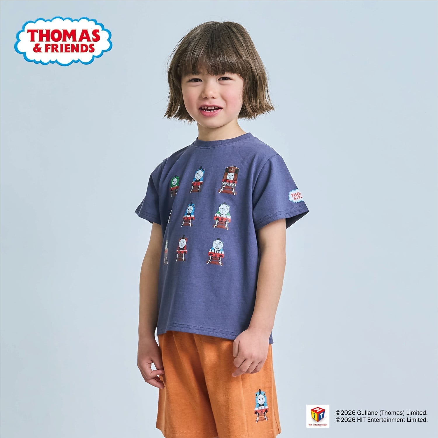 【3月13日発売予定】【きかんしゃトーマス】トーマスアンドフレンズ集合半袖Tシャツ