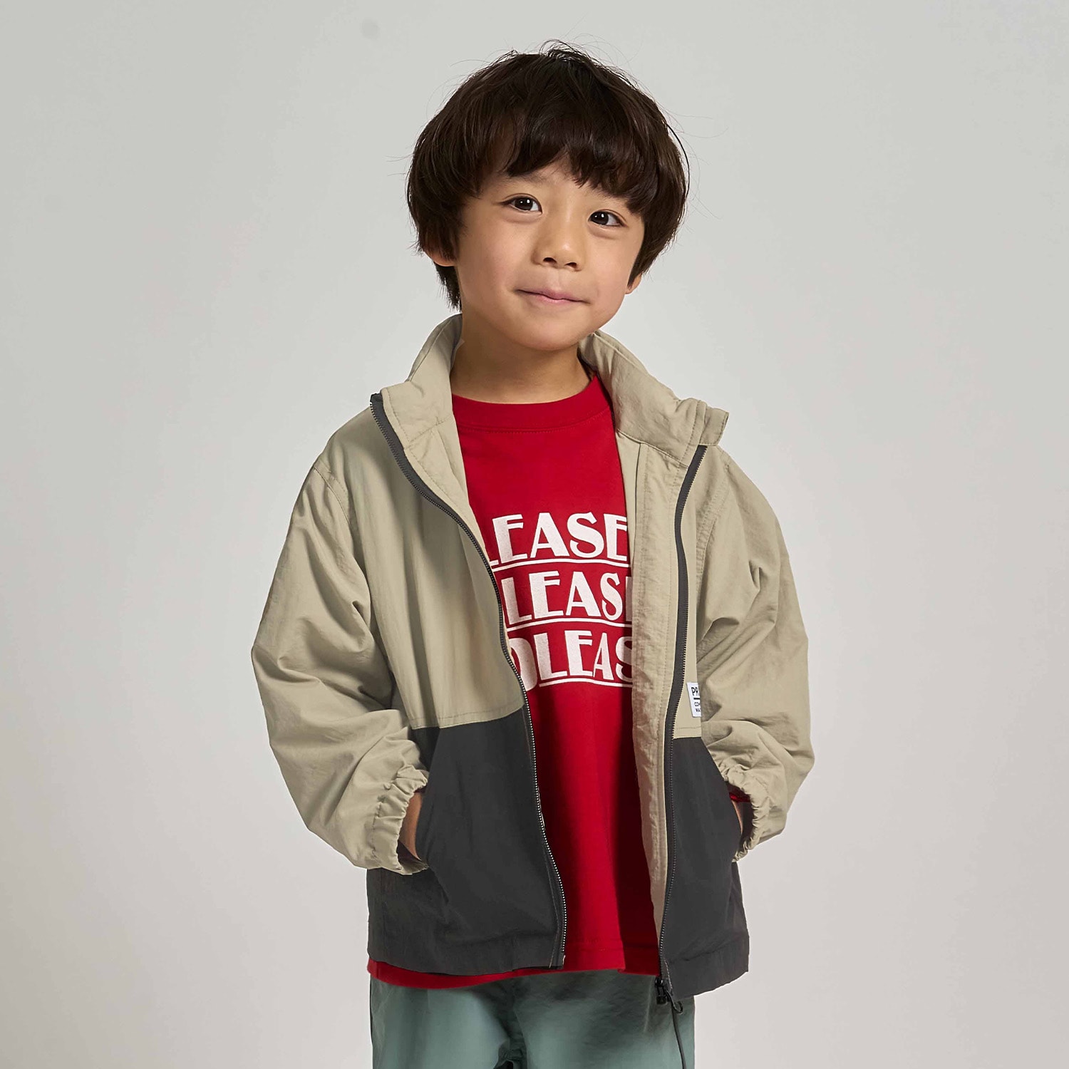 【スクール対応】【撥水・防汚・耐久・UV】収納袋付マウンテンパーカー(反射シート付き)