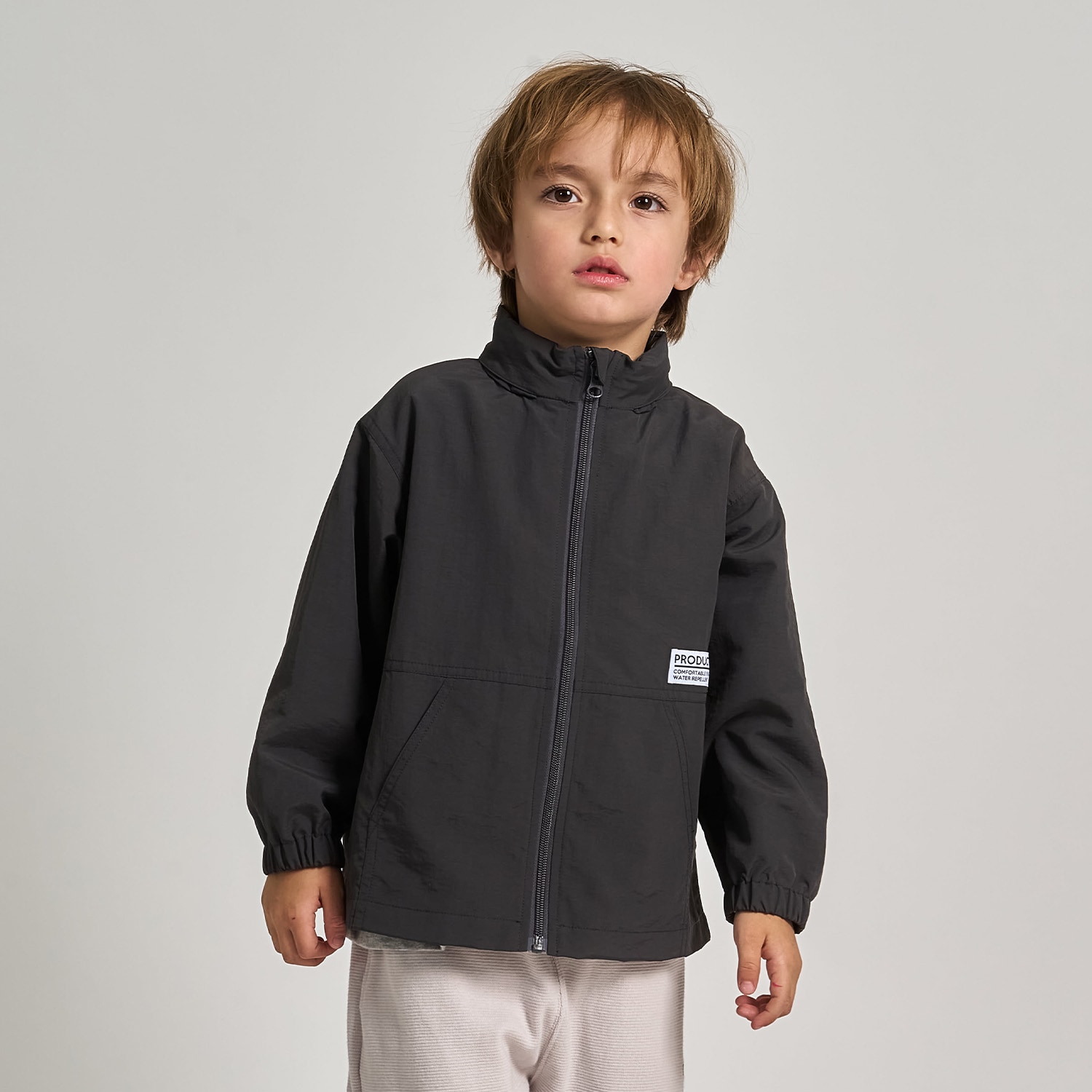 【スクール対応】【撥水・防汚・耐久・UV】収納袋付マウンテンパーカー(反射シート付き)