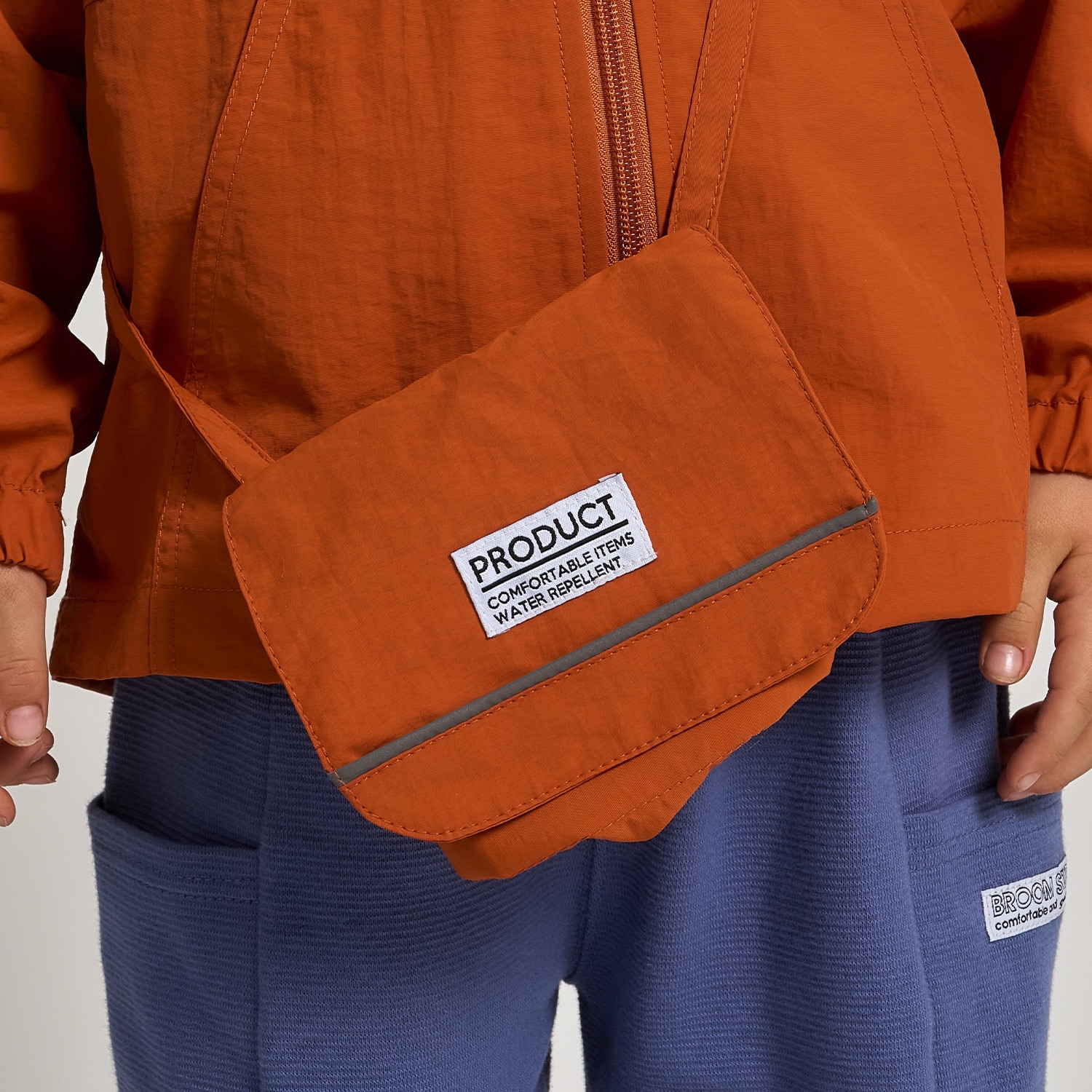 【予約/1月中旬～1月下旬入荷予定】【スクール対応】【撥水・防汚・耐久・UV】移動ポケット(反射シート付き)