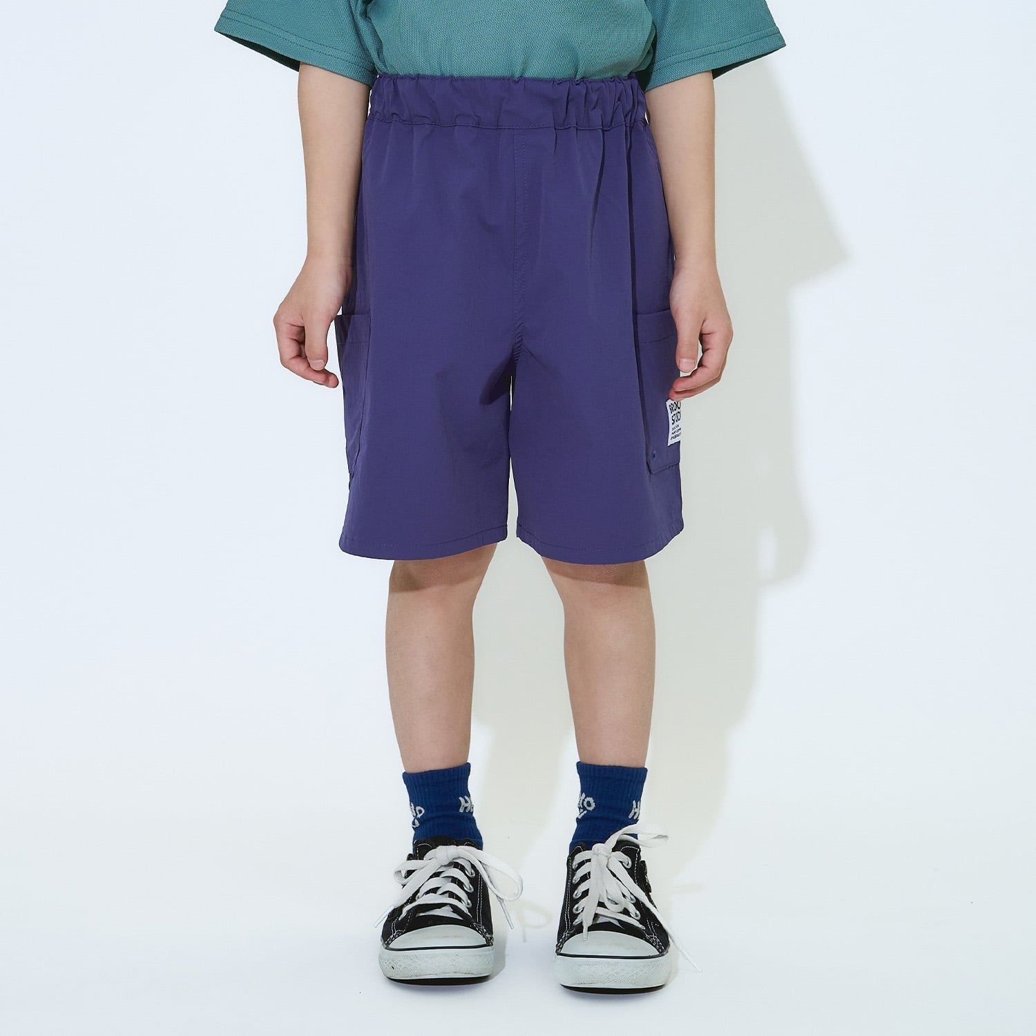 【ともパン】【防汚・UV・接触冷感】ベイカーポケット４分丈パンツ