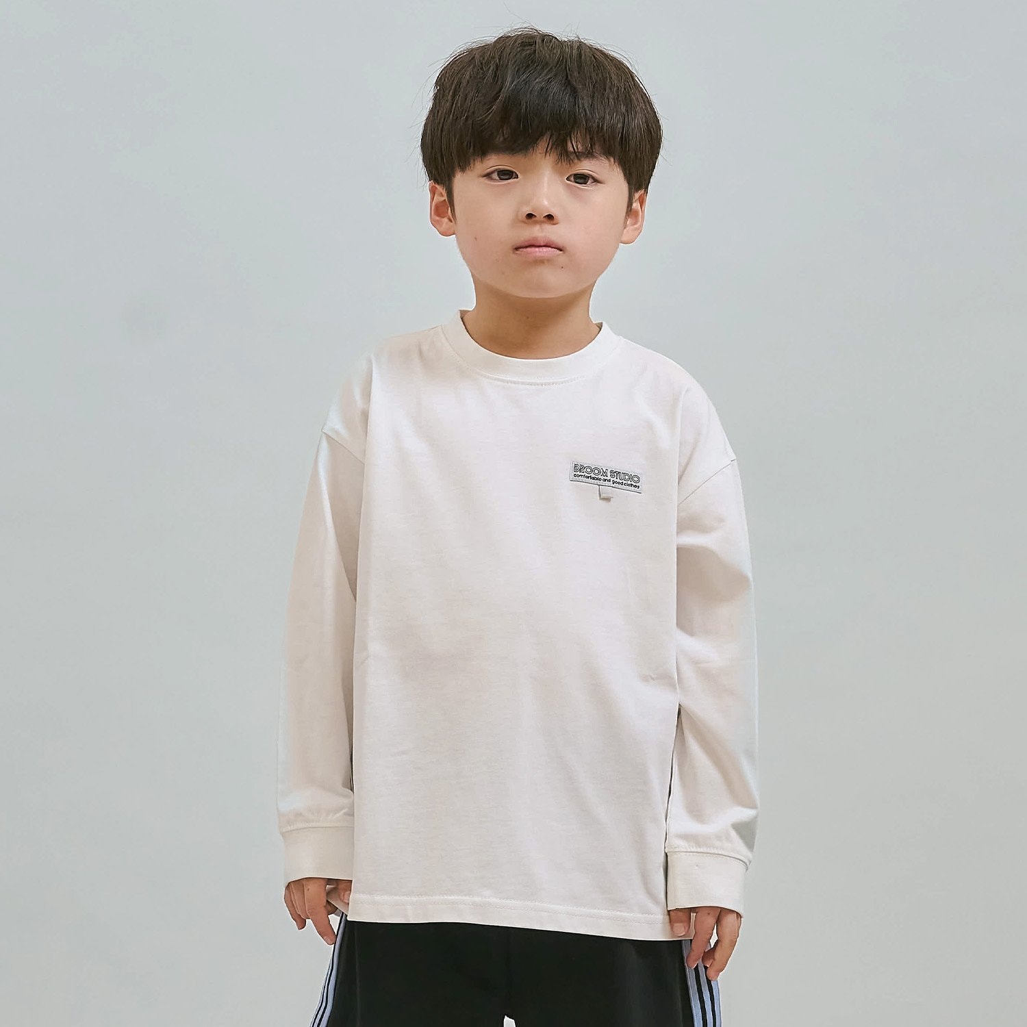 【スクール対応】名札付けループ付き長袖Tシャツ