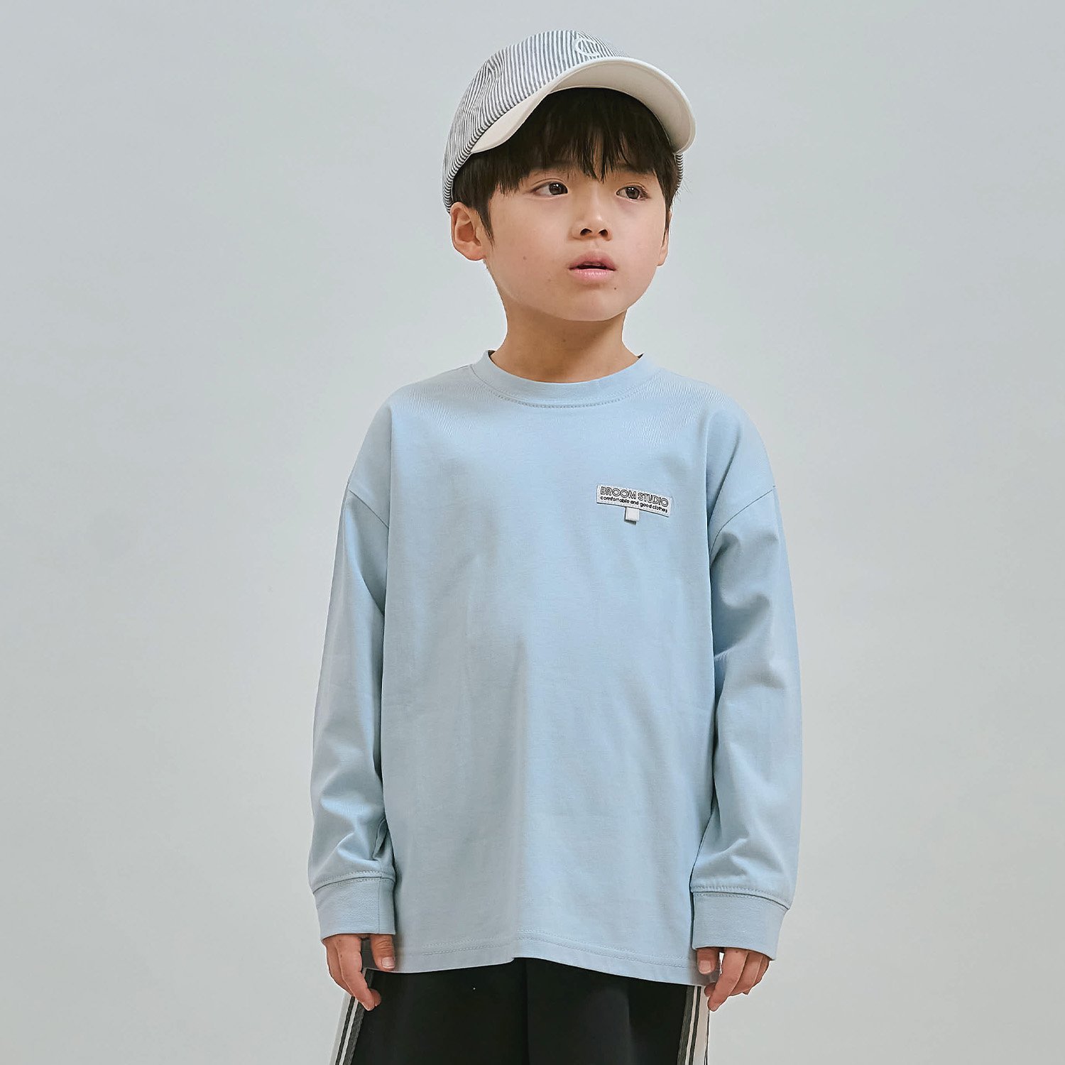 【スクール対応】名札付けループ付き長袖Tシャツ