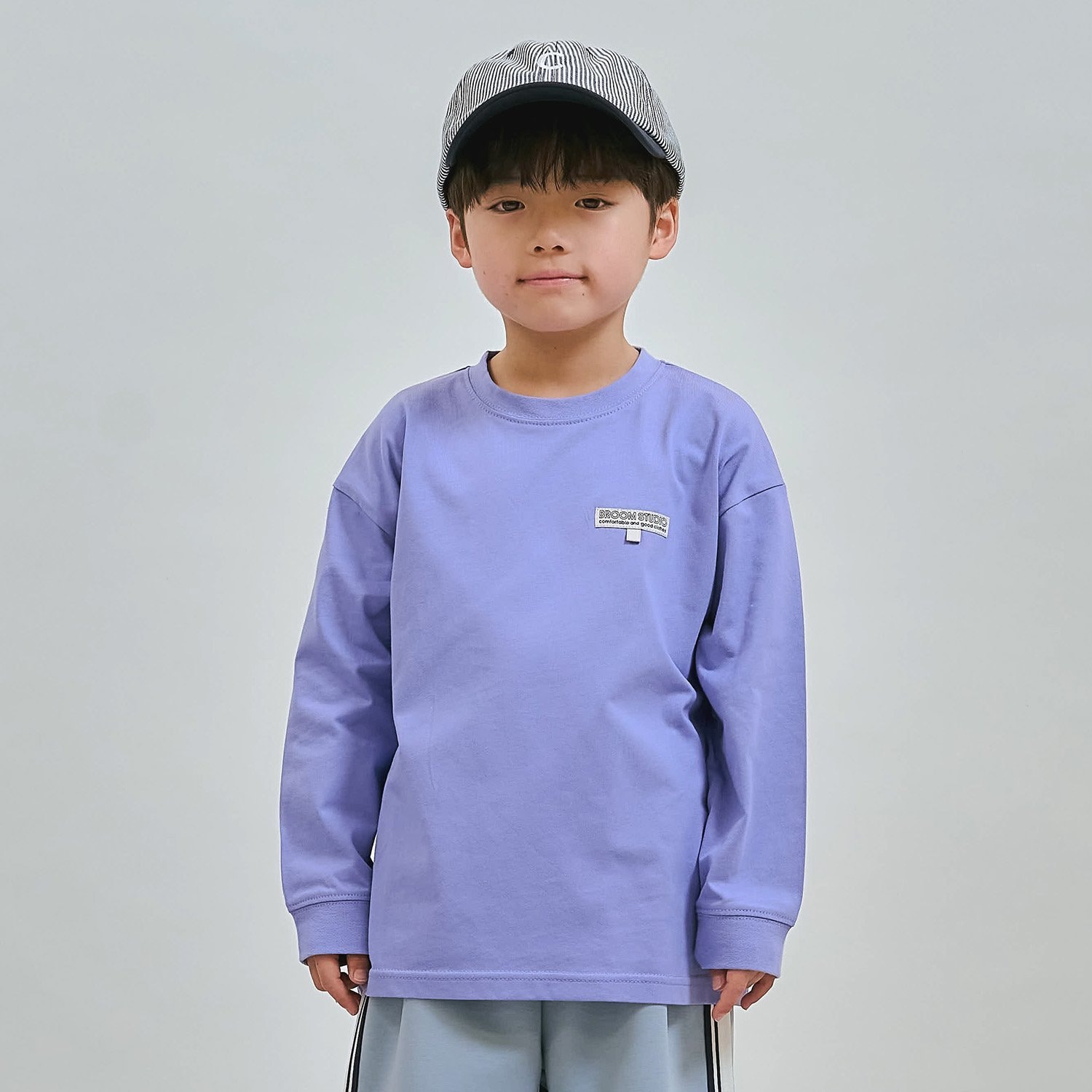 【スクール対応】名札付けループ付き長袖Tシャツ