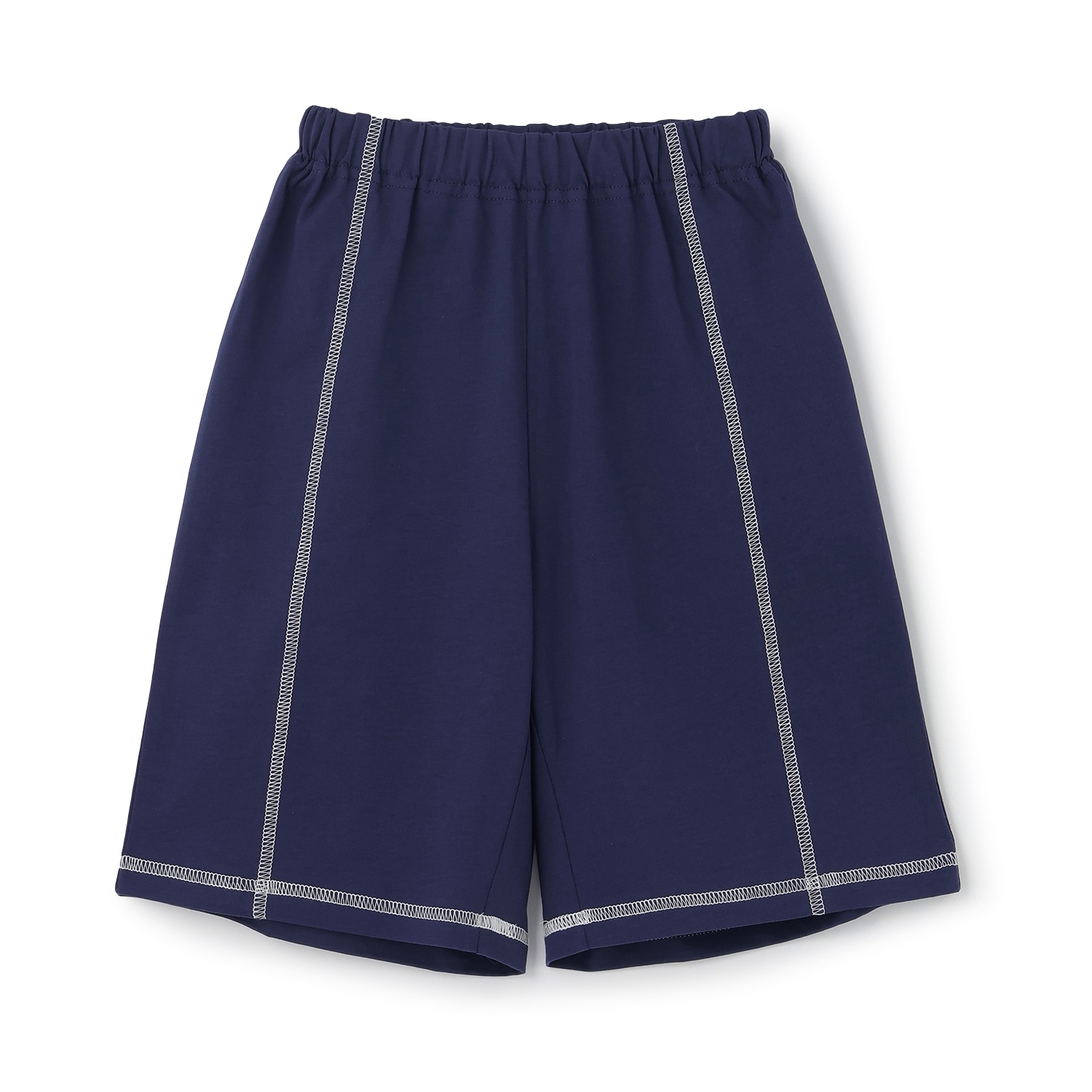 【予約/6月中旬~下旬入荷予定】【熱をブロック】配色ステッチ4分丈パンツ
