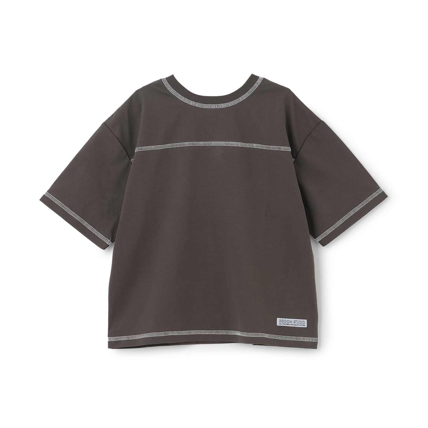 【予約/6月中旬~下旬入荷予定】【熱をブロック】【どちらが前でもOK】配色ステッチTシャツ