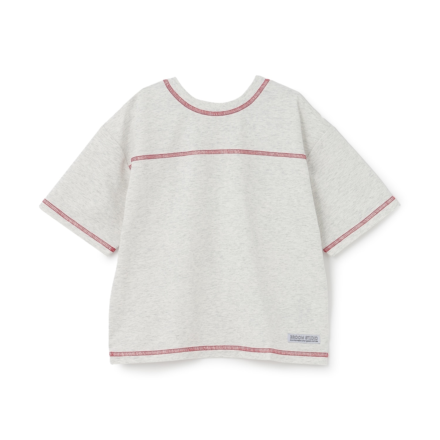 【予約/6月中旬~下旬入荷予定】【熱をブロック】【どちらが前でもOK】配色ステッチTシャツ