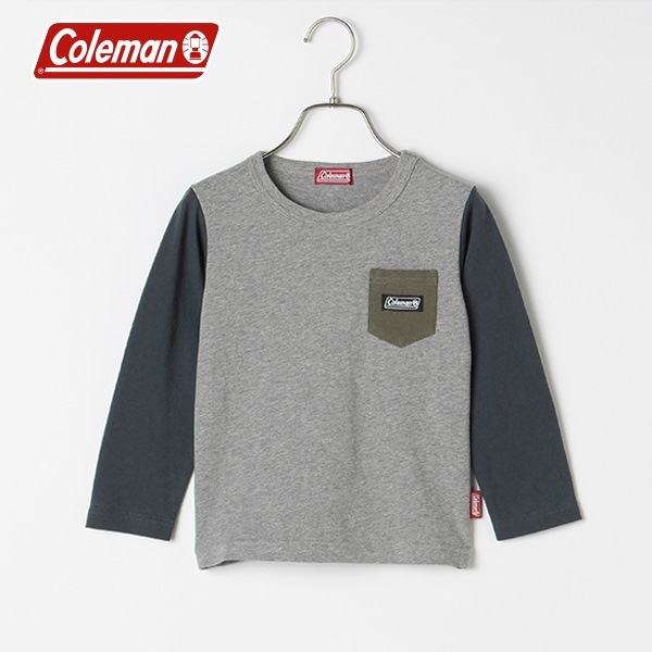 【Coleman】バイカラー長袖Tシャツ