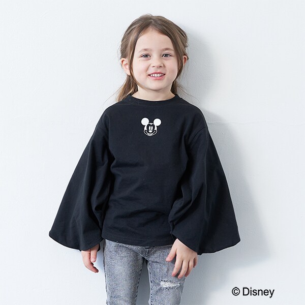 【DISNEY】MICKEY/シルエットTシャツ