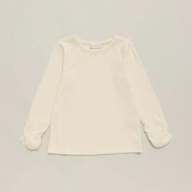 オーガニックパターンメッシュTシャツ