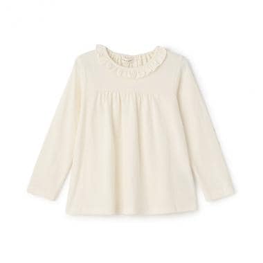 長袖フリルTシャツ
