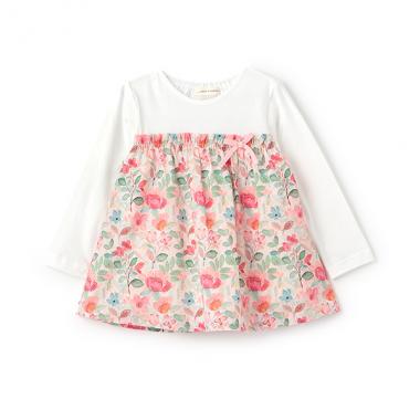 花柄長袖チュニック(80cm 赤): ベビー - ナルミヤ オンライン